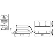 Dimension Drawing (without table) - DN571B LED40S/TWH PSD-E C WH