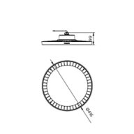 Dimension Drawing (without table) - BY518P LED300/CW PSU NB GC