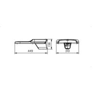 Dimension Drawing (without table) - BRP381 LED138/WW 105W 220-240V DM PSR