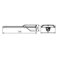 Dimension Drawing (without table) - BRP383 LED210/WW 160W 220-240V DM PSR
