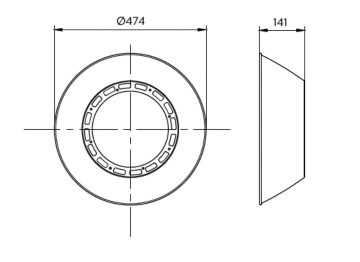 Dimension Drawing (without table) - BY101Z ALU
