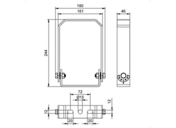 Dimension Drawing (without table) - BY121Z G5 BR L200