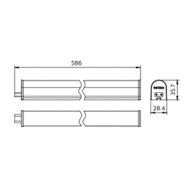 Dimension Drawing (without table) - BN013C LED10/NW L600 G3