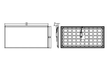Dimension Drawing (without table) - RC065B G5 60S/840 PSU 60x120 NOC TPb CFW
