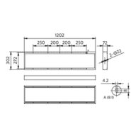 Dimension Drawing (without table) - RC059Z SMB W30L120
