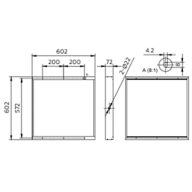 Dimension Drawing (without table) - RC059Z SMB W60L60