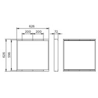 Dimension Drawing (without table) - RC059Z SMB W62L62