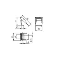 Dimension Drawing (without table) - RC159Z Plaster Ceiling SMB-PLC