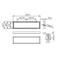 Dimension Drawing (without table) - RC159Z SMB W30L120