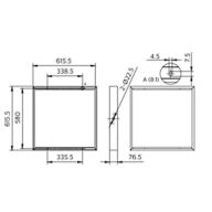 Dimension Drawing (without table) - RC159Z SMB W60L60
