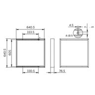 Dimension Drawing (without table) - RC159Z SMB W62L62