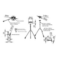Dimension Drawing (without table) - RC159Z Suspension set SME-4 WH