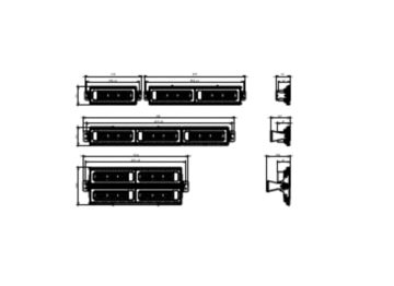 Dimension Drawing (without table) - BWP352 LED118/NW 80W 220-240V DM2 G2