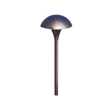 Path Light, Aluminum, Med Mushroom, Bronze, 35W T3, 12V