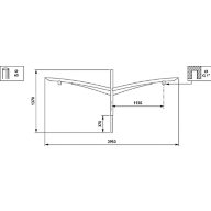 Dimension Drawing (without table) - JSP660 MBP-T 1150 60 RAL