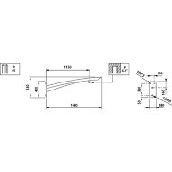 Dimension Drawing (without table) - JSP660 MBW 1150 RAL