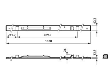 Dimension Drawing (without table) - LL553X 80S/840 NE DIA WB WH