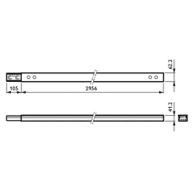 Dimension Drawing (without table) - LL553T 4x2.5+2x1.5 Gen2 BK