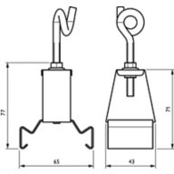 Dimension Drawing (without table) - LL500Z CB-CH WH