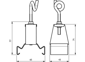 Dimension Drawing (without table) - LL500Z CB-CH WH