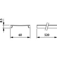Dimension Drawing (without table) - LL600Z BC L520 WH