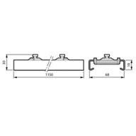 Dimension Drawing (without table) - LL500Z BC L1150 WH