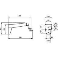 Dimension Drawing (without table) - JRP555 MBW 690 RAL