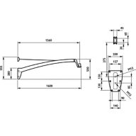 Dimension Drawing (without table) - JRP556 MBW 1560 RAL