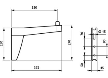 Dimension Drawing (without table) - JRP558 MBP 350 RAL