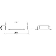 Dimension Drawing (without table) - ZBP333 CFRM L470 W470 WH