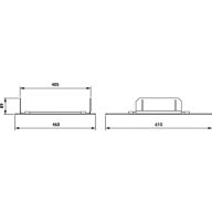 Dimension Drawing (without table) - ZBP333 CFRM L560 W410 WH