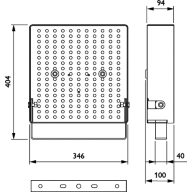 Dimension Drawing (without table) - ZBP333 MB WH SET