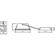 Dimension Drawing (without table) - TCTT160 11S/830 PSU-E WH