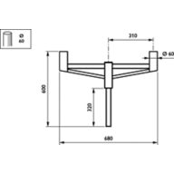 Dimension Drawing (without table) - JPP100 MBP-T 300 60 RAL