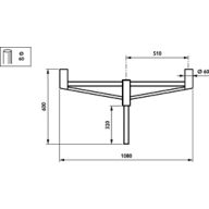 Dimension Drawing (without table) - JPP100 MBP-T 500 60 RAL