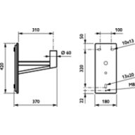 Dimension Drawing (without table) - JPP100 MBW 300 RAL