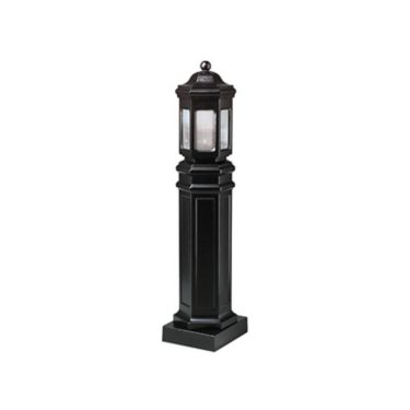 Bollard, aluminum, 25W LED, 4000K, Type V Cone, 120V