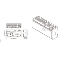 Dimension Drawing (without table) - LFC7710/00 Coded Mains Transmitter