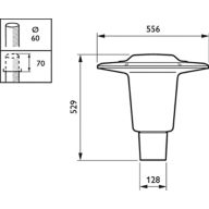 Dimension Drawing (without table) - BDS490 LED50/727 PSD-SR II DM GR SRT 60