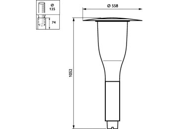 Dimension Drawing (without table) - BDS651 LED50/730 PSU II MDM-PCN C500 60