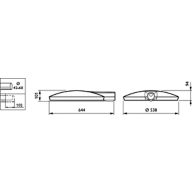 Dimension Drawing (without table) - BRP530 LED60-4S/830 II DM50 D9 SRG10ALGR