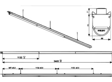 Dimension Drawing (without table) - LL199X 1XDLED50-5700 PSE OD WH IP54 G2 H