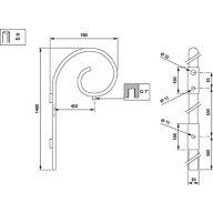 Dimension Drawing (without table) - JSB720 MBW 450 RAL