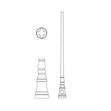 Pole (P1150), Round Tapered Pole