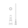 Tapered 4" to 3" Round Aluminum Pole with P1100 Series Base