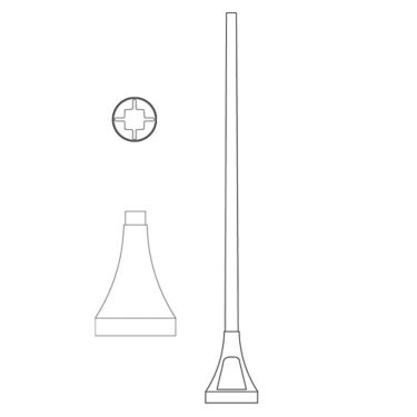 Pole (P1600), Round Tapered Smooth Pole