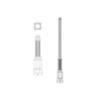 4" Fluted Round Aluminum Pole with P1700 Series Base and Fluted Bottleneck Mid