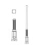 Tapered 4" to 3" Round Aluminum Pole with P1700 Series Base and Fluted Bottleneck Mid