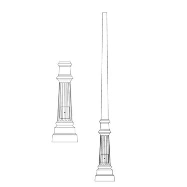 Pole (P2520), Round Tapered Pole