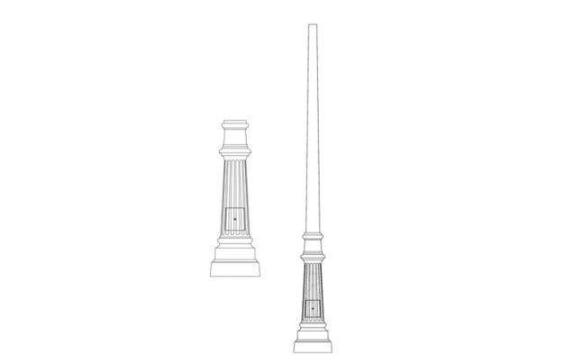 P2500 Series Poles (P2520, P2525, P2540, P2550, P2555, P2560, P2565)